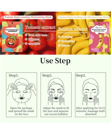 Face Mask Set Skin Care for Teenage Girls - Moisturizing Fruit Sheet Mask to Rejuvenating & Smoothing - Face Masks Skincare to Solve Skin Problems & Improve Skin Quality - Gift Set for Women (Set D) - Buy Online on GoSupps.com