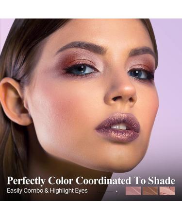 LUXAZA 3Pcs Eyeshadow Stick 3-in-1 Eye Makeup Kit - Shimmer & Matte Neutral Shades with Primer & Setting Spray - Waterproof - A-Hawthorn Set - Buy Online on GoSupps.com