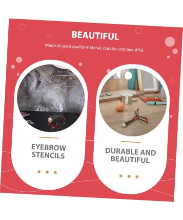 Didiseaon 1pc Eyebrow Tool Eye Brow Eyebrow Makeup Eyebrow Template Stencils Auxiliary Eyebrow Trimming 14x11.5cm Black - Buy Online on GoSupps.com