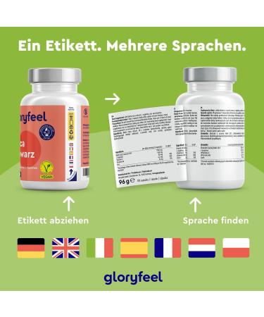 Buy High-Dosed Black Maca Powder 27 000 mg - Pure 20:1 Extract with L-Arginine Vitamins B6 & B12 Zinc - 100% Vegan Lab Certified No Additives - Fast International Shipping to Germany - Buy Online on GoSupps.com