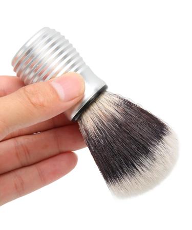 Handmade shaving brush for men easy cleaning fast-drying beard brush for the home salon long-lasting hairdressing cleaning brush with fine bristles and curved handle made of aluminumle
