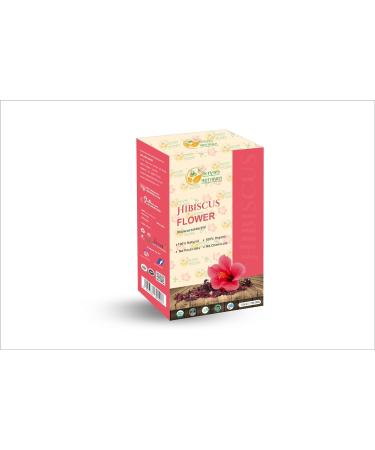 Herbs Botanica Hibiscus Flower Dried Organic For Tea Hair Growth Flor De Jamaica Organica Whole Full Flower Petals Cake Decoration & Cocktails 7.05 Oz / 200 Gms - Buy Online on GoSupps.com