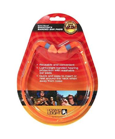 Howard Leight by Honeywell Quiet Band Shooting Earplugs, 1-Pair (R-01538) , Orange