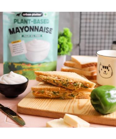  Urban Platter Urban Platter Premium Vegan Mayonnaise 1kg Dairy Free Mayonnaise Palm Oil Free Trans Fat Free HoReCa  - Buy Online on GoSupps.com