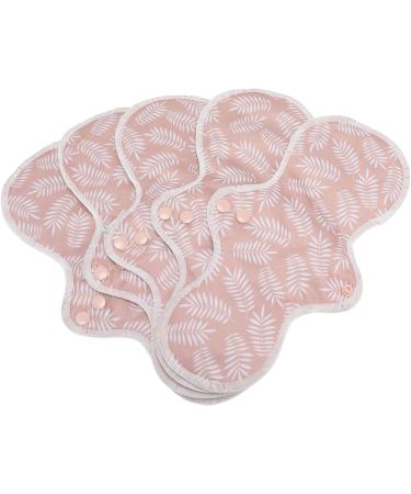 5pcs Washable Bamboo Fiber Menstrual Pads | Reusable & Absorbent | Skin-Friendly | Pink Color - Buy Online on GoSupps.com