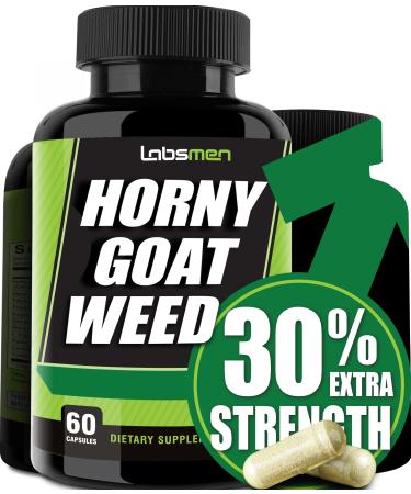 2100mg Horny Goat Weed for Men Supports Natural Drive, Circulation, Stamina & Strength at Gym & Home w/Maca Root, Saw Palmetto, Tribulus Terrestris, Tongkat Ali, L Arginine & Panax Ginseng (1)