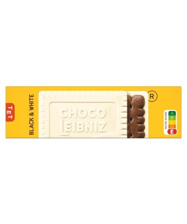 Leibniz Choco Black & White Biscuits 125g - Crispy Cocoa Cookies with White Chocolate | International Shipping Available - Buy Online on GoSupps.com