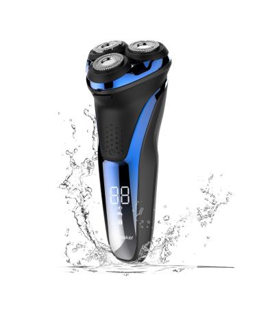 Hatteker Electric Shaver Rotary Razor for Men Cordless Beard Trimmer with Pop-up Trimmer Rechargeable