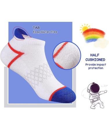 Boys Ankle Athletic Socks - 12 Pairs Kids Black Socks 7-10 Years - Buy Online on GoSupps.com