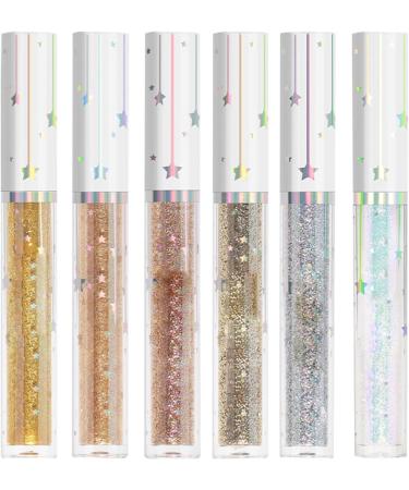 Glitter Eyeliners Pencil Eye Liner Set Eye Liner Liquid Shimmer Glitter Eyeshadow Liner Colorful Set Waterproof Sparkling Eye Loose Glitter Glue for Crystals Eye Glitter - Buy Online on GoSupps.com