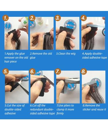 2 Rolls of Tape Extensions Glue Double-sided Adhesive Tape Wig Support Tape Replacement Tape for Tape in Hair Extensions Waterproof Sweat-proof Strong Adhesive Hair System - Buy Online on GoSupps.com