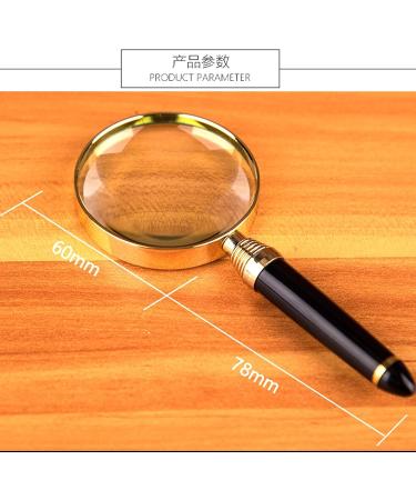 Lightweight Magnifying Glass Handheld High-Definition Metal 20 Times Magnifying Glass for Observation for Reading Appraisal Repaiwatches Lofty Ambition - Buy Online on GoSupps.com
