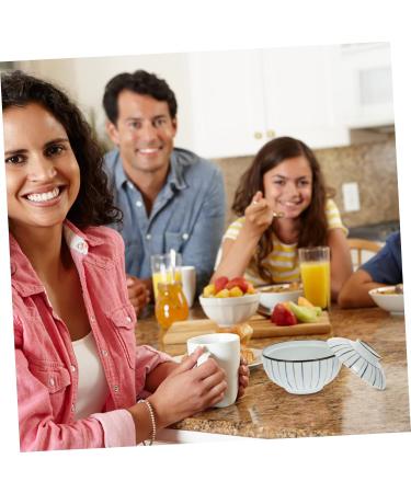 Zerodeko 1pc Bowl Simple Kitchen Random Resistance Creative Holder Rice Salad Noddle Dessert Ceramic - Buy Online on GoSupps.com