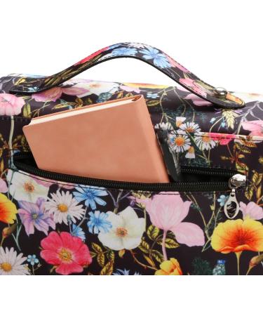 YZK 200 Slots Colored Pencil Case-Twill Oxford Pencil Holder with Zipper Closure Colored Pencil Orangizer for Watercolor Pens or Makers Large Capacity Pencil Case for Artist or Student (Black Flower) A Black Flower 200 Slots - Buy Online on GoSupps.com