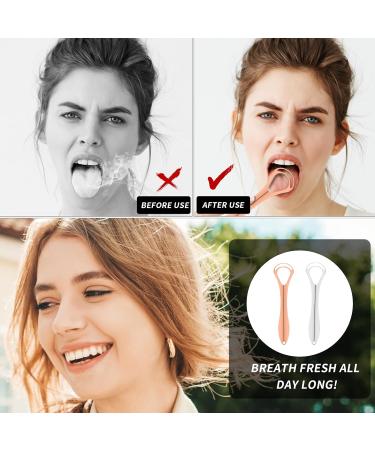 Comnico Stainless Steel Tongue Scrapers - 2 Pack | Enhance Oral Hygiene for Adults & Kids | Ideal for Travel & Outdoor Use - Buy Online on GoSupps.com