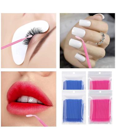 Takuza 400 PCS Disposable Eyelash Brushes for Extensions & Lifting | Pink & Blue Makeup Cleaning Sticks - Buy Online on GoSupps.com
