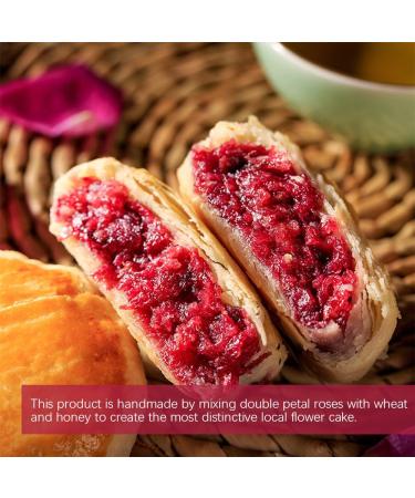 SIJIYUNLI-Rose flower cake 270g/9.52oz Cakes made from fresh flowers that can be eaten afternoon tea snack - Buy Online on GoSupps.com