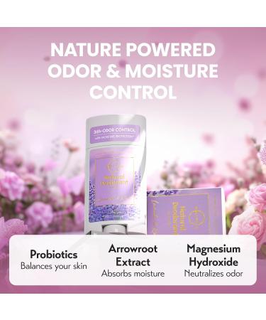 O NATURALS Natural Deodorant for Women - Rose and Lavender - 2.65 Oz. - Buy Online on GoSupps.com