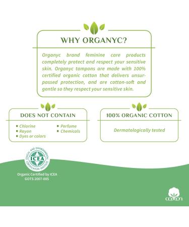 Organyc Organic Super Tampons - Compact, 16 Count | Eco-Friendly & Hypoallergenic - Buy Online on GoSupps.com