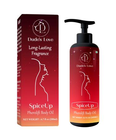 Spice Up - Scented Body Oil after Shower - Long Lasting Fragrance - Nourish Light Non-Greasy | Clove Cinnamon & Lavender Essential Oil - Natural - Shea Butter Jojoba Oil Coconut Oil - 6.76 Fl Oz.