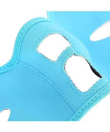 Chin Slimming Veil - Face Lift and Skin Tightening Bandage for Double Chin Removal and Weight Loss (Blue) - Buy Online on GoSupps.com