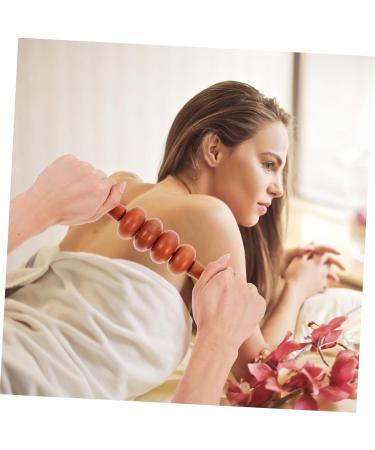 Minkissy Four-Wheel Wooden Massager - Handheld Roller for Body Relaxation & Fitness | Rosewood Massage Device for Legs & Lower Back - Buy Online on GoSupps.com