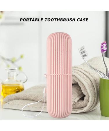 Travel Toothbrush Holder Case - 2Pcs Portable Toothbrush Cover with Strap for Daily Use & Camping | International Shipping - Buy Online on GoSupps.com
