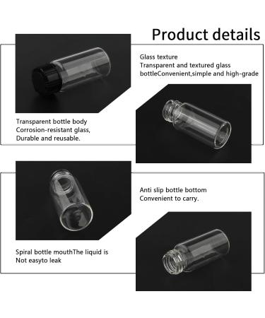 10ml Glass Vials - Transparent Colorless Pack of 10 - Ideal for DIY Crafts & Storage | International Shipping Available - Buy Online on GoSupps.com