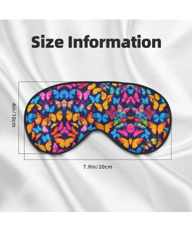 Buy SSIMOO Colorful Butterfly Sleep Mask - Adjustable Breathable & Fashionable Eye Mask for Comfortable Sleep | International Shipping Available - Buy Online on GoSupps.com