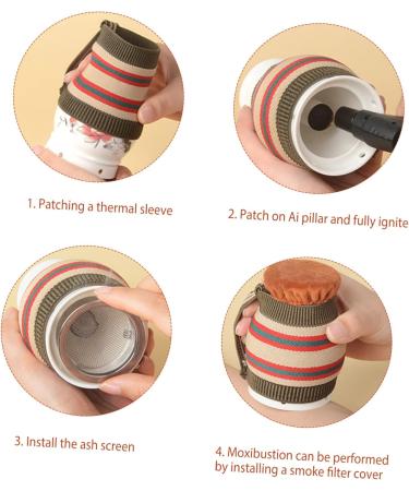 Beavorty Ceramic Moxibustion Cups - Multifunctional Moxa Tools for Family Care | Practical & Durable Cupboat Accessories - Buy Online on GoSupps.com