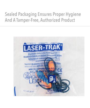 Howard Leight LT-30 32NRR Laser Trak Corded Earplugs - Orange/Blue 100 Pairs - Buy Online on GoSupps.com