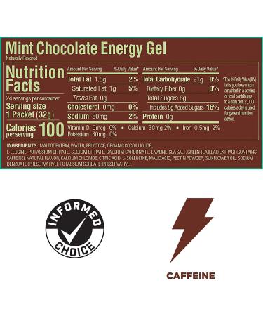GU Energy Running Gels - 4 Gel Taster Pack - Sports Energy Gels For Running Cycling Triathlon (Mint Chocolate) - Buy Online on GoSupps.com