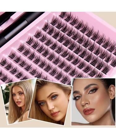 Fluffy Natural Thick False Eyelashes Set Wispy Faux Mink Lashes Strip Pack Reusable Waterproof Fake Eye Lash Lashes Kit for Beginners Daily Makeup - Buy Online on GoSupps.com