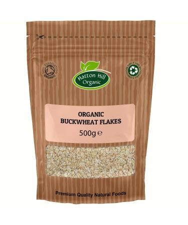 Organic Wheat Flakes 500g by Hatton Hill Organic - Free UK Delivery