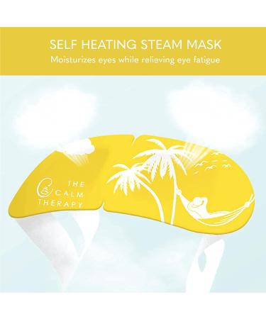 OPTICALINEA Chamomile Steam Eye Mask - 20 Pack | Self-Heating Disposable Eye Compress for Dry Eyes, Puffy Eyes, Headache Relief - Buy Online on GoSupps.com