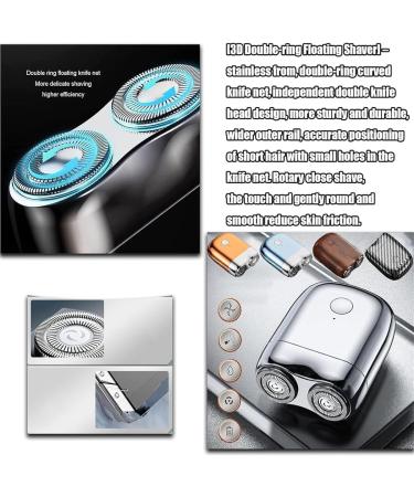 Mini Magnetic Automatic Electric Shaver Portable Waterproof Mini Cordless Men S Electric Shaver Usb Rechargeable Waterproof Shaver Electric Beard Trimmer (Silver) - Buy Online on GoSupps.com