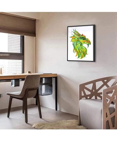 Uniquilling Quilling Kit for Adults - Green Dragon 16x20 Inch DIY Paper Filigree Painting Set | Quilling Tools for Home Decor and Gifts (Basic) - Buy Online on GoSupps.com