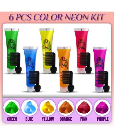 Glow in the Dark Temporary Hair Dye - Kids Hair Color for Parties | Super Hair Chalk for Girls - Buy Online on GoSupps.com