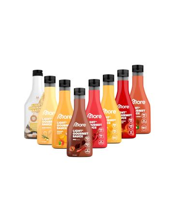 More Nutrition Light Gourmet Sauce 8 Series 8 x 285ml calorie -reduced sauce without adding sugar and unnecessary fat mixed (8er bundle)