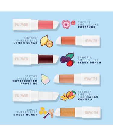 FLOWER BEAUTY Petal Pout Lip Mask | Hydrating Tinted Balm with Mango & Cocoa Butter | Vegan & Cruelty-Free | Rose Buds Color - Buy Online on GoSupps.com