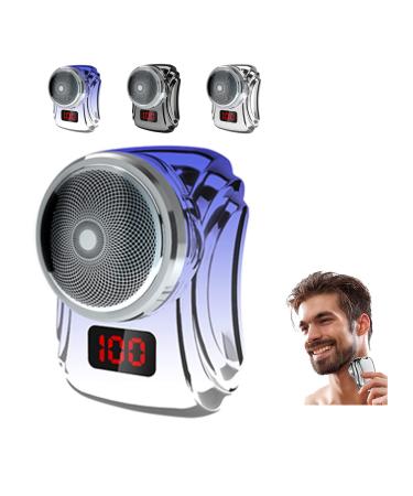Mini Shaver Portable Electric Shaver Electric Razor for Men Travel Fast Charging USB Rechargeable Suitable for Home Office Car Travel Gift for Father's Day Blue