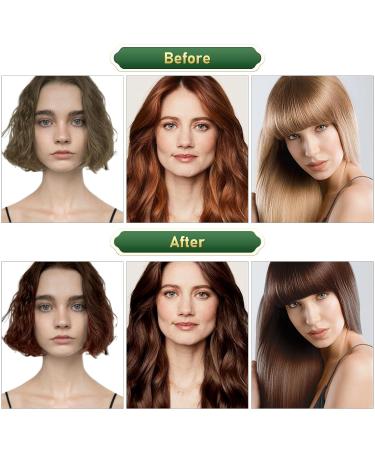 Dark Brown Hair Dye Shampoo 4 In 1 | Gray Hair Coverage for Men & Women | Instant Herbal Color Treatment - Buy Online on GoSupps.com