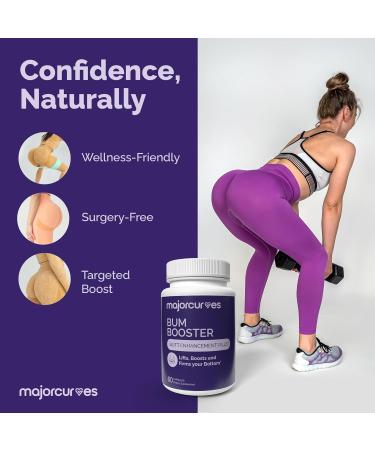Major Curves Bum Booster Pills Butt Enhancement for Women Booty Growth Capsules for Bigger Bum Curvier HIPS and Glutes Natural Brazilian Butt Lift Alternative with Fenugreek and Wild Yam - Buy Online on GoSupps.com