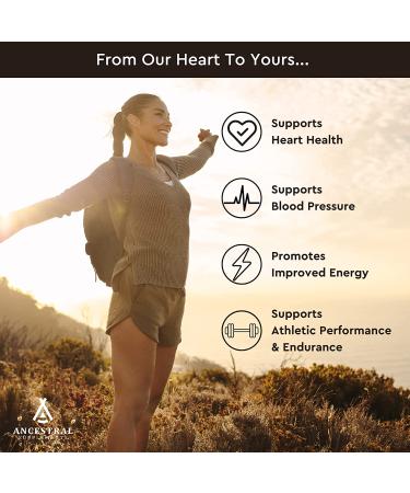 Ancestral Supplements Grass Fed Beef Heart CoQ10 - Heart & Mitochondrial Health, Blood Pressure Support - 180 Capsules - Buy Online on GoSupps.com