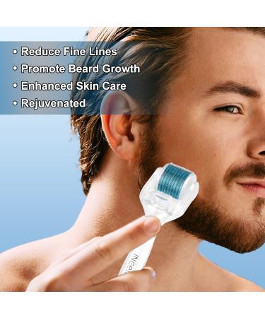Derma Roller Beard Growth Kit - 540 Titanium Microneedling Roller for Face & Beard Growth - Includes Travel Case - 0.5mm - Buy Online on GoSupps.com