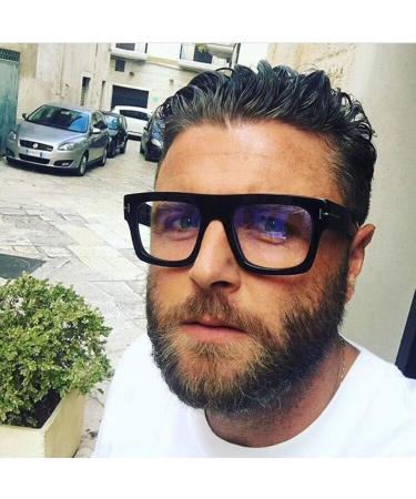 Jurchio Unisex Classic Vintage Space Glasses Frame - Clear Blue Light Filter Eyewear with Case - Buy Online on GoSupps.com