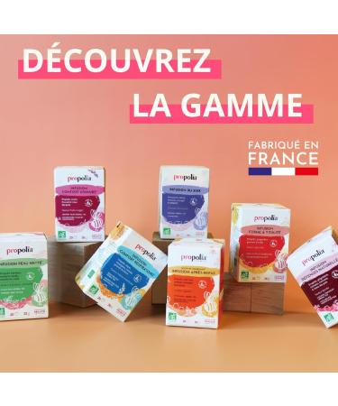 PROPOLIA - Bio - Infusion du Soir - Relaxation et sommeil - Propolis Tilleul Guimauve Romarin et Oranger - Fabriqu e en France - 20 Sachets Vert 20 Unit (Lot de 1) - Buy Online on GoSupps.com
