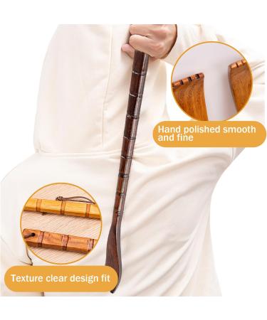 Back Massage & Scratch Set - 2-Piece 19 Bamboo Back Scratchers for Itching Relief | Handheld Wood Massagers for Adults - Buy Online on GoSupps.com