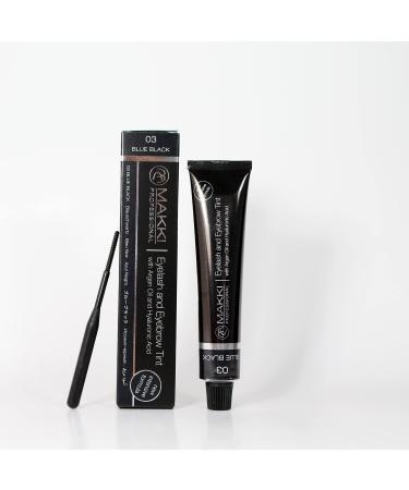 Makki Makki 03 Blue Black Professional Intensive Tint for Eyelashes and Eyebrows with Argan Oil and Hyaluronic Acid 22 ml
