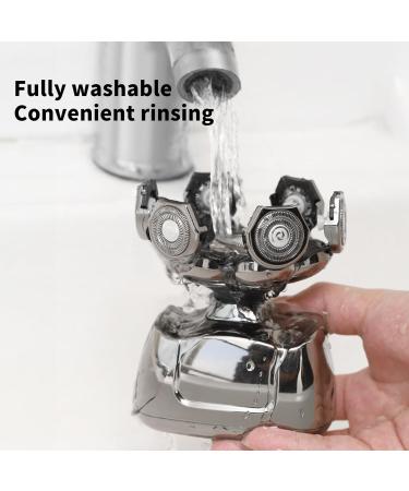 Best Head Shavers for Bald Men | 360 Rotary 7D Electric Shavers | Cordless Grooming Kit with 6 Accessories - Wet/Dry IPX6 | USB Rechargeable - Buy Online on GoSupps.com